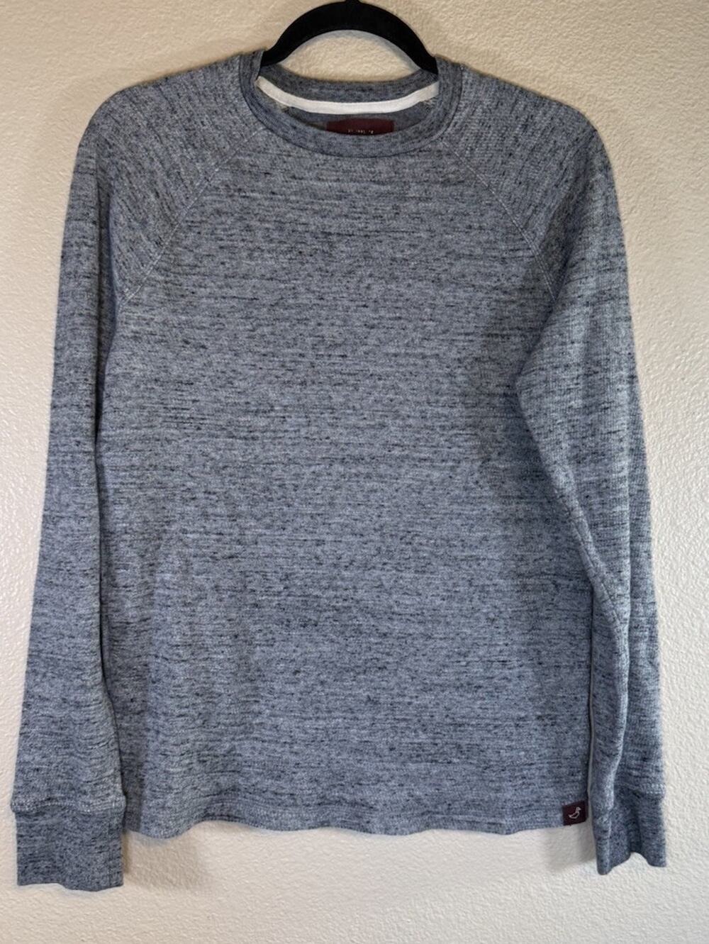 Alesbury Men's Small Thermal Long Sleeve Crewneck Shirt Gray